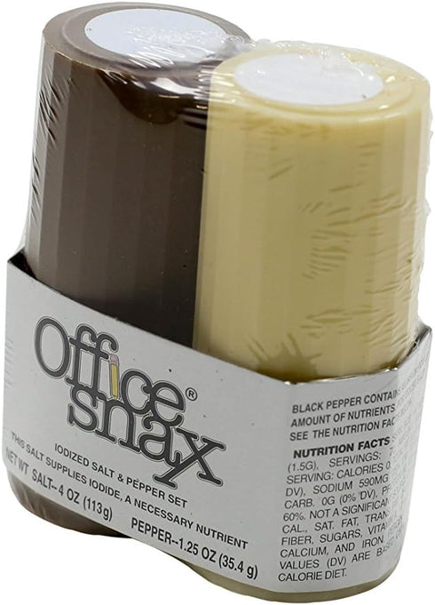 OFX00057 Salt and Pepper Shaker Set, One 4-Ounce Salt Shaker and One 1.25-Ounce Pepper Shaker...