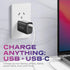 STATIK Fast-Charging GaN Power Adapter - 45W Dual USB C & USB - International Plugs - Foldable Compact Travel Charger for iPhone, iPad, Samsung, P...