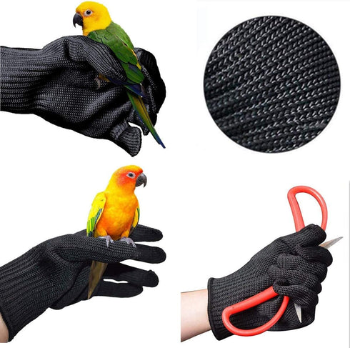 Bird Training Anti-Bite Gloves, Small Animal Handling Gloves, Chewing Protective Gloves for Small Animal Pet Squirrels Hamster Parrotlets Cockatie...