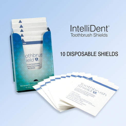 Toothbrush Shields - Pack of 10 Toothbrush Head Cover Caps - Breathable, Quick-Drying & Disposable - Perfect for Travel, Home & Office Use...