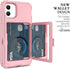 WeLoveCase iPhone 11 Wallet Case for Women, Men Defender Credit Card Holder Cover with Hidden Mirror Three Layer Shockproof Heavy Duty Protection ...