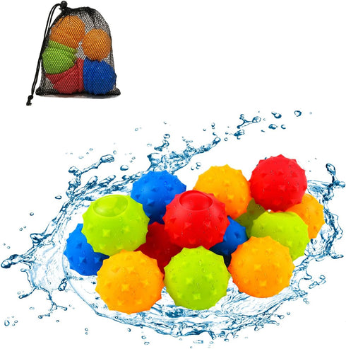 12pcs Reusable Water Balloons Summer Toys: Outdoor Toys for Kids Ages 8-12, Pool Toys Water Balloons Quick Fill, Hawaiian Tropic Beach Ball, Self ...