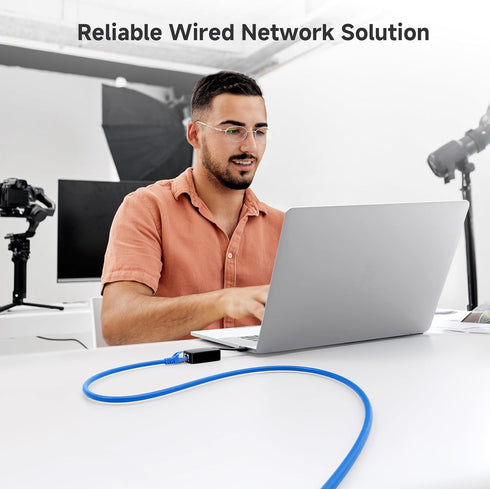 Cable Matters 10Gbps Snagless Cat 6 Ethernet Cable - 35ft, Cat 6 Cable, Cat6 Cord, Ethernet Cord, Blue...