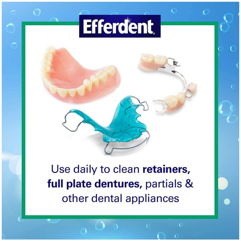 Efferdent Plus Mint Anti-Bacterial Denture Cleanser | 90 Tablets...