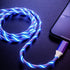 USB A to Micro USB Android Phone Charger Cable Fast Charging High Data Speed Visible Light Up LED Current Flowing to be a Night Light Compatible w...