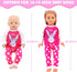 ZITA ELEMENT 5 Sets Baby Doll Clothes Outfits Casual Wear for 14-18 Inch Doll, Doll Clothes for Alive Doll 10 Pcs Baby Doll Accessories for Baby D...