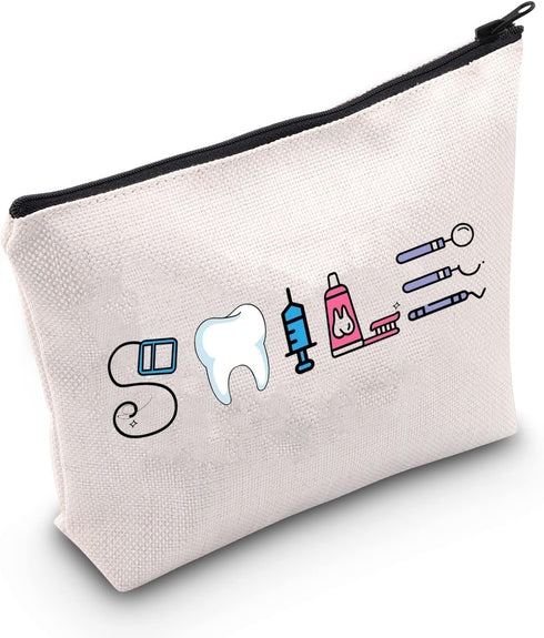 Dental Assistant Gift Funny Dentist Gift Dental Smile Cosmetic Bag Dental Student Gift Dental Hygienist Gift...