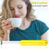 Handheld Milk Frother, Battery Operated Electric Foam Maker and Mixer for Drinks (Yellow)...