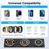 3 in 1 Magnetic Wireless Charger for iPhone, Foldable Charging Station Mag-Safe Travel Charging Pad for Multiple Devices iPhone 15 14 13 12 Series...