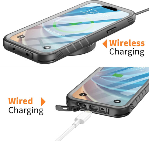 Cozycase Compatible with iPhone 14 Plus Waterproof Case - Full Body Shockproof Dustproof Dropproof Built in Screen Protector Rugged Waterproof Cas...