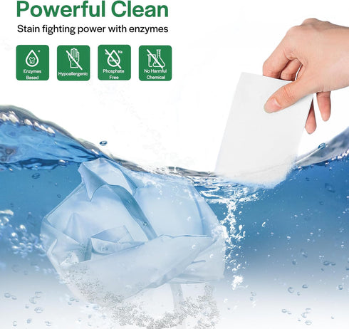 Eco-friendly Laundry Detergent Sheets (80 sheets 160 loads) - Concentrated for Deep Cleaning, Plant Based Laundry Strips, Washer Sheets Detergent ...