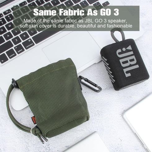 Desing Wish Speaker Carrying Case Compatible with JBL GO3/ GO2 - Waterproof Ultra Portable Bluetooth Speaker, Anti Scratch Speaker Protector Case ...