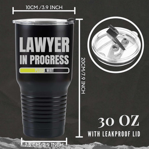 Onebttl Lawyer Gifts for Men & Law School Student, Stainless Steel Tumbler 30 OZ, Perfect Lawyer Idea for Men/Male in Birthday, Christmas, Graduat...