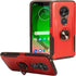 Compatible with T-Mobile REVVLRY, Moto G7 Play, G7 Optimo XT1952/DL - Hybrid Phone Case w/Ring Stand - RS4 Red...