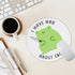 Funny Frog Round Mouse Pad Cute Small Mousepad for Laptop Wireless Mouse Office Computer Mouse Pads for Desk Non-Slip Rubber Base Mouse Pad, 7.9×7...