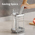 Kitchen Utensil Drying Rack,304 Stainless Steel Chopsticks Spoon Fork Knife Drainer Basket Flatware Storage Drainer, Dish Drainer for Kitchen Coun...