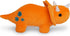 Orange Dinosaur Triceratops Plushie - 10 Inches Stuffed Animal Plush Dino - Plushy and Squishy Dinosaur with Soft Fabric and Stuffing - Cute Toy G...