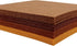 4x8 Pcs Felt Fabric Sheet 6x6 inches Brown Series Craft Squares Nonwoven 1mm Thick...