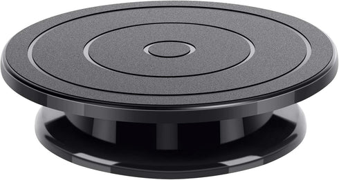 Kootek 11 Inch Rotate Turntable Sculpting Wheel Revolving Cake Turntable Black Painting Turn Table Lightweight Stand for Paint Spraying Spinner, C...