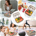 Vensp Lunch Box for Kids Girls Boys,Adult Bento Box with 4 Compartments,Woman Lunch Box Containers for Work with Utensils,Sauce Jar, Muffin Liners...