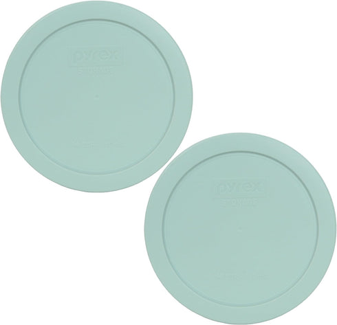 Pyrex 7201-PC Round 4 Cup Storage Lid for Glass Bowls (2, Muddy Aqua)...