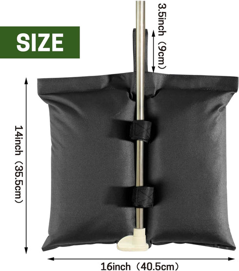 Weight Bags for Pop up Canopy Tent, 4PCS Leg Weights Sand Bags for Instant Outdoor Sun Shelter Canopy Legs, Heavy Duty Stability Sandbag Weighted ...