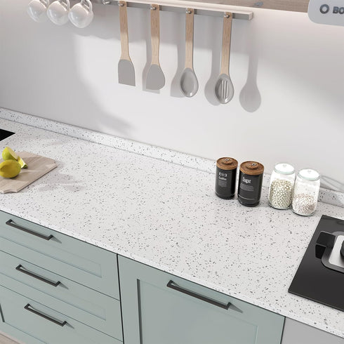 LONGYONG Contact Paper Peel and Stick Countertops Removable Wallpaper Adhesive Granite Contact Paper Kitchen Countertop Peel and Stick Wallpaper f...