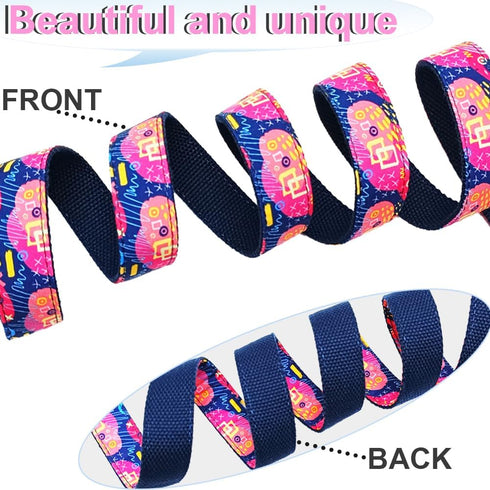 10FT Strong Nylon Dog Leash, Unique and Vibrant Print Pattern Dog Leash for Medium and Large Dogs Daily Outdoor Walking Running...
