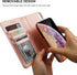 Bocasal for iPhone Xs Max Wallet Case with Card Holder PU Leather Magnetic Detachable Kickstand Shockproof Wrist Strap Removable Flip Cover for iP...