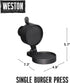 Weston Burger Press, Makes 4 1/2" Diameter Patties for Hamburger, Crab Cakes, Sausage, 1/4lb to 3/4lb, with Spring Ejector for Easy Removal, Singl...