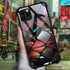 Case Compatible with iPhone 12,Pattern Plexiglass 12 Pro Case for Boys Men,Grid Sunset Pattern Shockproof Anti-Scratch Case for iPhone 12/12 Pro 6...