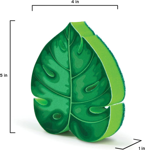 Genuine Fred, House Plant, Monstera Leaf Kitchen Sponge, Multicolor...