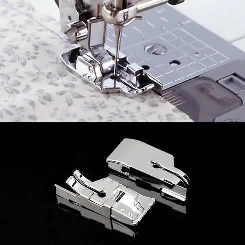 4 Pieces 1/4" (Quarter Inch) Sewing Machine Presser Foot with Edge Guide Quilting Presser Foot Parallel Guide Stitch Presser Foot for Low Shank Sn...
