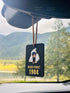 Sant Jarnail Singh Bhindranwale Car Hanging Never Forget 84 Printed Black Car Hanging Punjabi Khanda Car Hanging Sikh Car Hanging Accessory for Re...