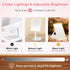 MILEDUO Rechargeable Travel Makeup Mirror with Lights, Foldable Compact Mirror with 1500mAh Battery, 3 Color Light Touch Screen for Travel and Wom...