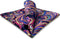 S&W SHLAX&WING Multicolored Fuchsia Pink Blue Matching Pocket Square Only...