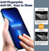 QHOHQ 3 Pack Screen Protector for iPhone 13 Pro Max 6.7" with 3 Pack Tempered Glass Camera Lens Protector, Ultra HD, 9H Hardness, Scratch Resistan...