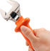 WEIDA 8" Heavy Duty Insulated Electrician Adjustable Wrench Cushion Grip And Nickel-Plated Surface Anti-Rust...