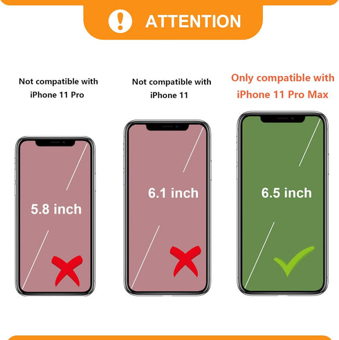 Bocasal Crossbody Wallet Case for iPhone 11 Pro Max Credit Card Holder PU Leather Kickstand Shockproof Detachable Cross Body Strap Lanyard Magneti...