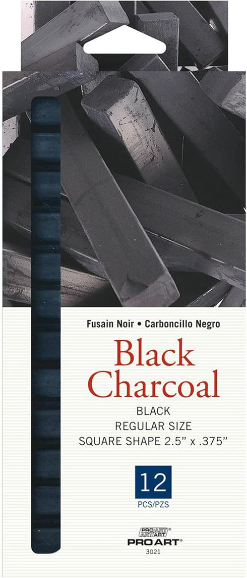 Pro Art Charcoal Set, 12 Count (Pack of 1), Black Piece...