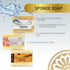 BlackShine | Organic Body Soap with Sponge, Natural Body Wash Women and Men with Goat Milk & Olive Oil - Sandalwood - Rose...