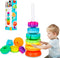 Spinning Stacking Toys for Babies 12+ Month Ring Stacker Stacking Toys for Toddlers 1-3 Montessori Toys,Educational Learning Sensory Toys for Kids...