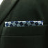 SHLAX&WING Fashion Blue Silk Pocket Square for Men Classic Checks Hanky...