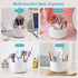 Desk Pencil Pen Holder, 5 Slots 360 Degree Rotating Desk Pen Organizers for Desk Desktop Storage Stationery Supplies Cup Pot for Office School Hom...