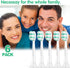 Toothbrush Replacement Heads for Philips Sonicare C2 Plaque Control ProtectiveClean 4100 5100 6100 Electric Toothbrush Heads, 6-Pack...