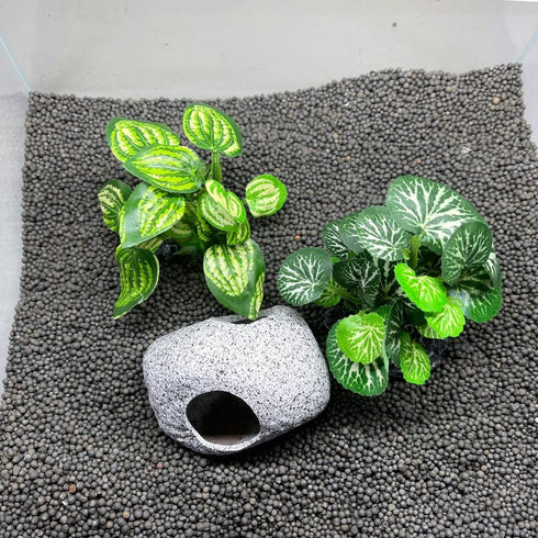 Smoothedo-Pets Aquarium Plants Betta Fish Tank Decorations 4inch/2pcs Soft Silk Artificial Plant Goldfish Waterscape Fish Hides Snake Tank/Reptile...