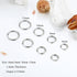 10 Pairs Surgical Steel Earrings Sets for Multiple Piercing, Lightweight Small Huggie Hoop Earrings, Flat Back Tiny Ball CZ Stud Earrings for Cart...