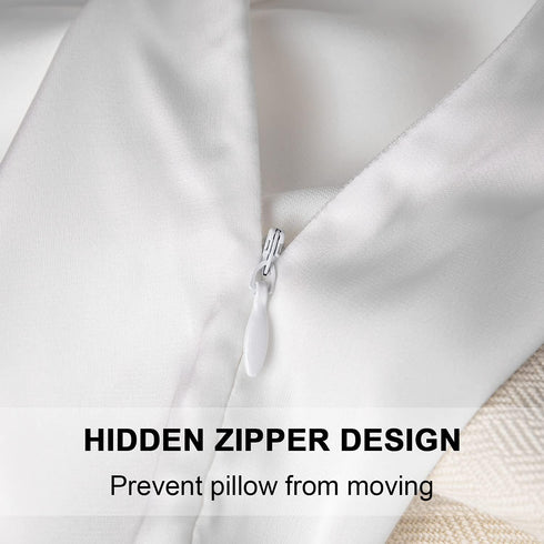 Mulberry Silk Pillowcase for Hair and Skin,Standard Size Cooling Silk Pillow Case with Hidden Zipper,Allergen Proof Dual Sides Soft Breathable Smo...