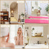 JUNEBRUSHS 4 Pack Self Adhesive Acrylic Mirror, 8 x 8 Inch Mirror Tiles,Flexible Plastic Mirror Sheets Wall Stickers,2MM Thick Mirrors...
