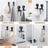 LEVERLOC Suction Razor Holder for Shower 2 Pack, Vacuum Suction Razor Hooks for Bathroom, Towel, Razor Hanger for Shower Wall, Removable, Waterpro...